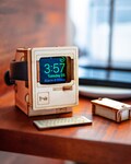 Vintage Computer Apple Watch Charger Stand: Retro Tech Decor (Unassembled)