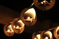 Skyboats: Hanging Lantern String Lights.  Tealight Candle Lit kits with tin roof reflectors. Outdoor Party Lights!