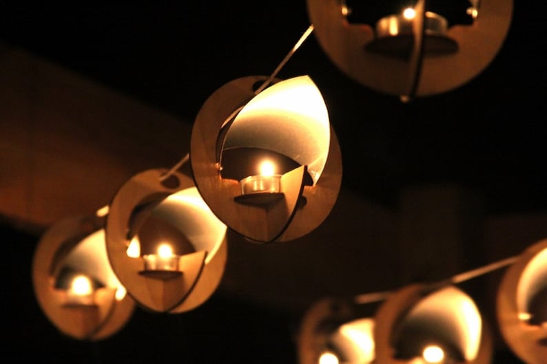 Skyboats Hanging Lantern String Lights Tealight Candle Lit Tealight Candle Lit Kits With Tin Roof Skyboats Hanging Lantern String Lights Reflectors Outdoor Party