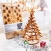Christmas Tree Kit. Miniature Wooden Desktop Tree Made From a Single ...
