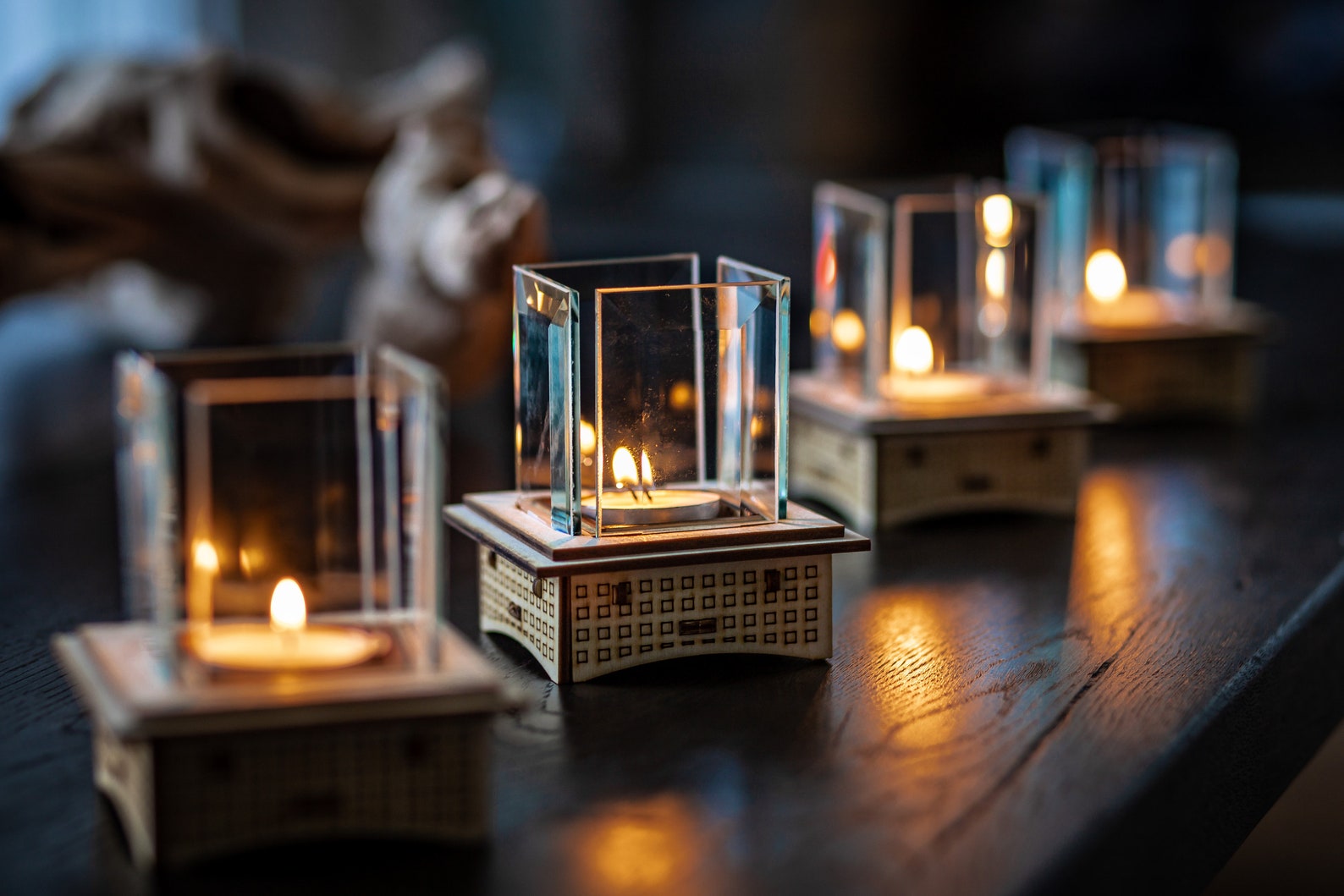 Tabletop Glass Fireplace