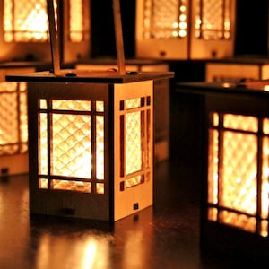 Craftsman Bungalow Luminaires. String Light lanterns give off warm light while hanging or resting on a table. DIY kits you snap together image 3