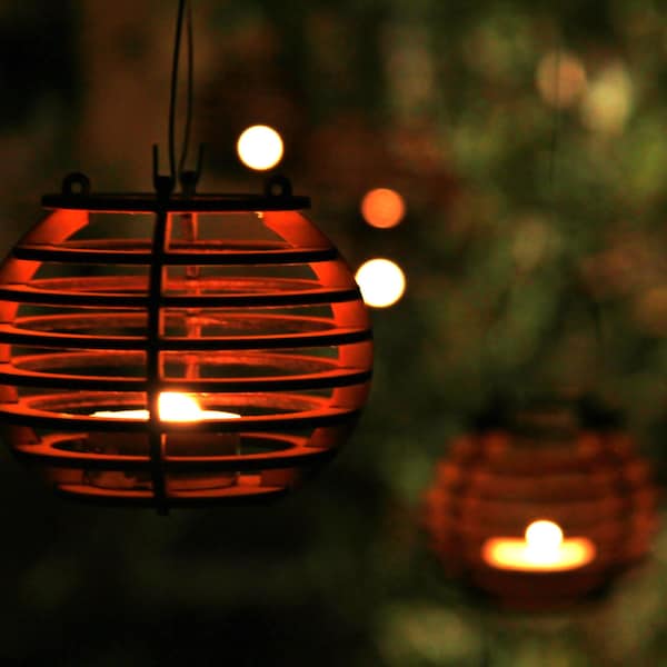 Firefly Luminairies. Wooden lantern kits for tealights. Light up your outdoor party!