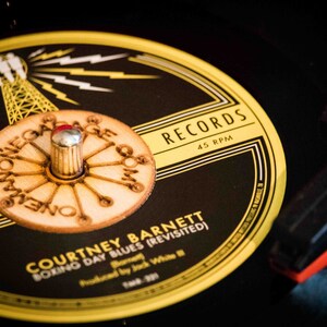 Wooden Record Stand Holds your Vinyl Playlist: 12 LPs or 7 With a 'Now Playing' Clip-on. Perfect Starter Kit For Amateur Vinyl Collectors image 5