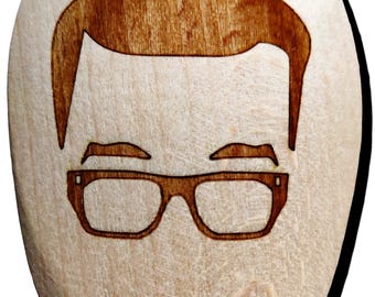 House of Games Richard Osman Wooden Baking Spoon Novelty Cooking Gift Wood Kitchen Cooking Baking Present