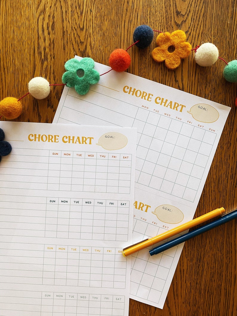 Chore Charts - Etsy