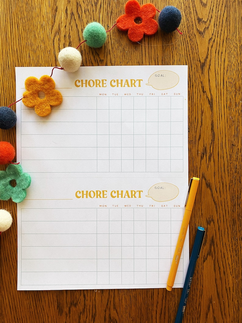 Chore Charts - Etsy