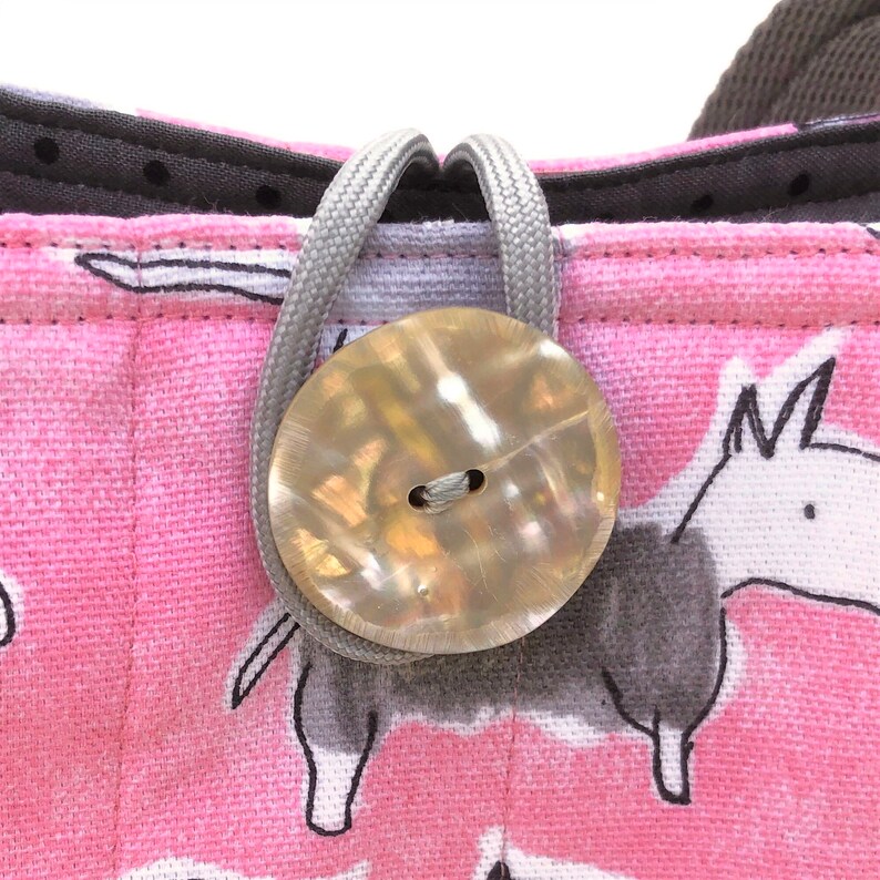 Pink cloth handbag with dogs Spring bags purses Quilted Etsy