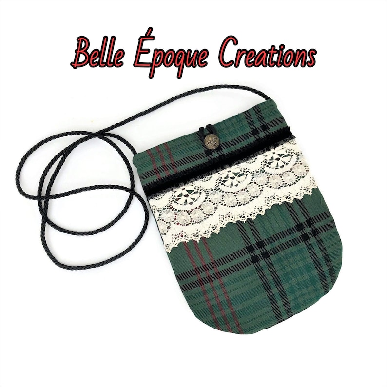 Cloth Handbags Small Purse Tartan Plaid Crossbody Bag Cloth handbags Fall bags and purses Cute Purse Romantic Scottish Wool Pouch Bag