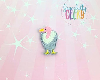 Party Vulture Embroidered Hoop Art