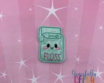 Kawaii Floss feltie ITH embroidery design 4x4 hoop or larger