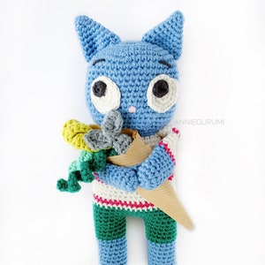 Pattern: Orville The Kind Cat Amigurumi  (Digital PDF File)