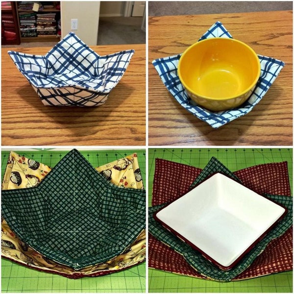 PDF Pattern/Tutorial Microwave Cozy, Combo Pack, Reg + Med/Lrg Sizes, Instant Download,  Kitchen Decor, Instructions