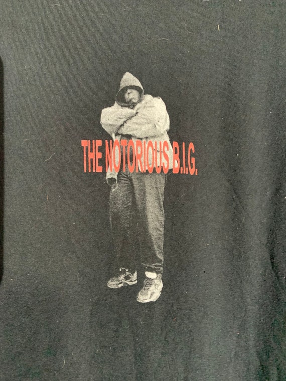 Vintage Notorious BIG T Shirt Biggie Smalls Lyrics Dice Rap Tee