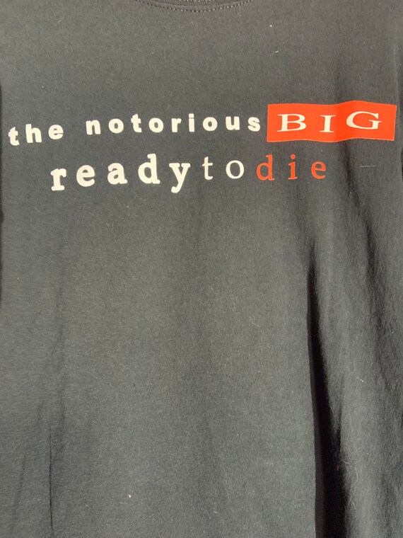 Vintage Notorious BIG T Shirt Biggie Smalls Lyrics Dice Rap Tee