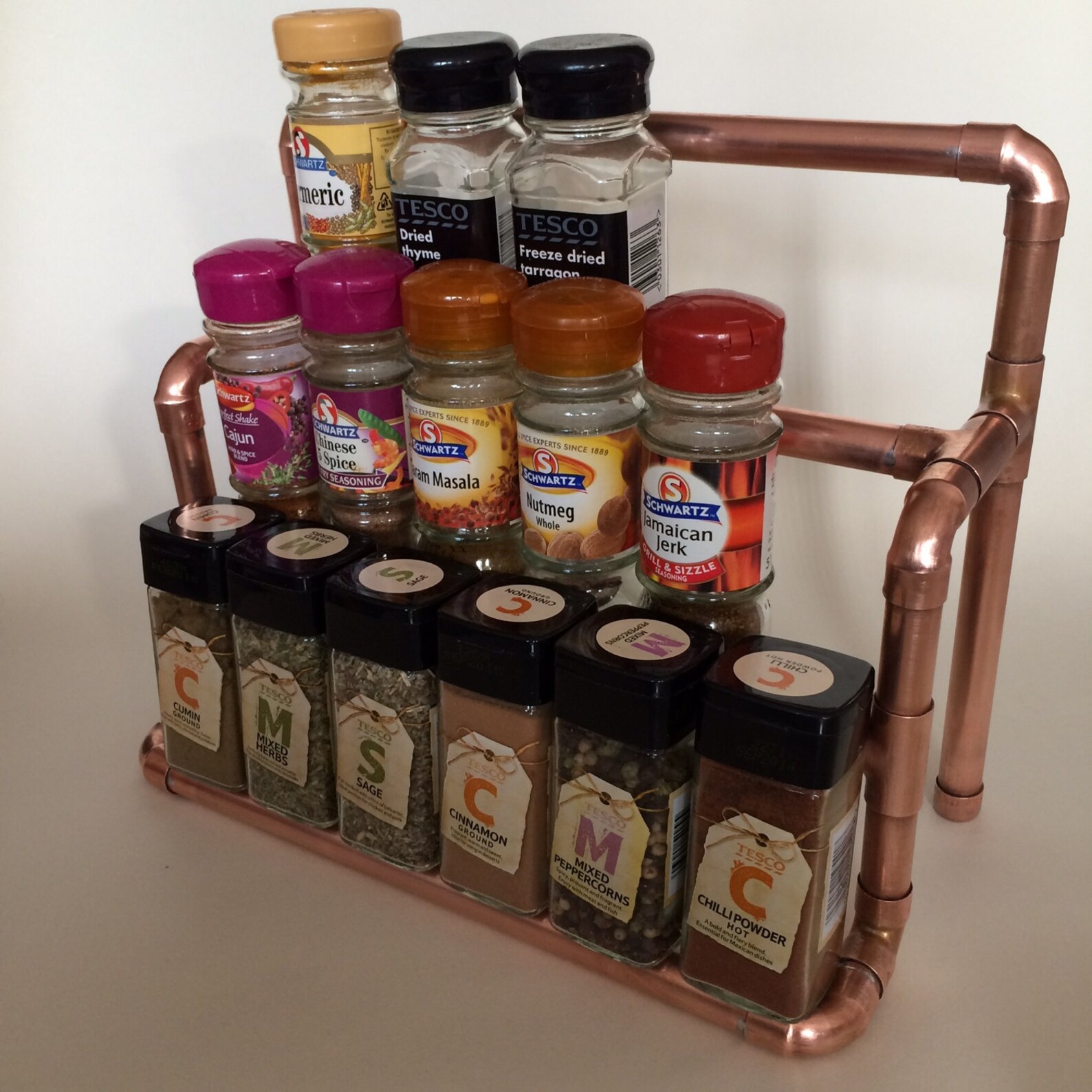 Spice Rack Copper Pipe Etsy
