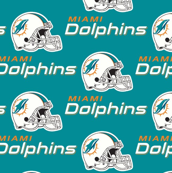 Nfl Football Miami Dolphins Window Curtain Valance 56w X Etsy