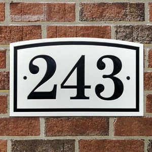 House Numbers - Address Sign, Horizontal Plaque