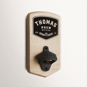 Custom Wall Mounted Bottle Opener - Apollo