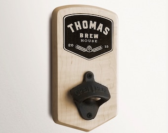 Custom Wall Mounted Bottle Opener - Apollo