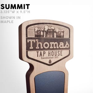 Poignée de robinet à bière personnalisée : 12 modèles différents en bois dur Summit
