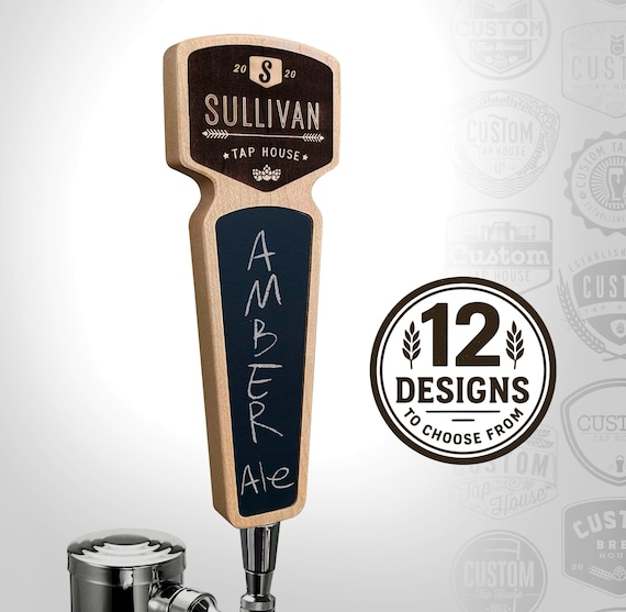 Custom Beer Tap Handle: 12 Different Hardwood Designs