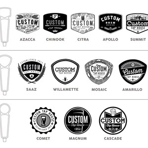Poignée de robinet à bière personnalisée : 12 modèles différents en bois dur image 15