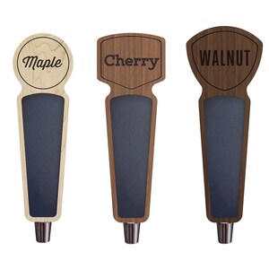 Poignée de robinet à bière personnalisée : 12 modèles différents en bois dur image 14