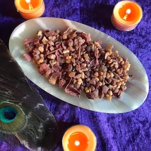Mystic Journey Ceremonial Blend- Cleansing, Protection, Healing. Mix of ceremonial herbs & resins. Copal Resin, Frankincense, Sage.