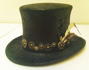 Cartola Steampunk - Cartola - Cavalheiro - Cartola Vitoriana - Cartola - Chapéu de cachimbo para cavalheiros - Steampunk