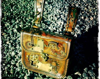 Bolsa de Cintura Steam Punk I / Feita à Mão / Design Especial (SPBB005)