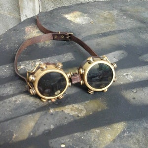 SteamPunk Goggles / Bard & Jester design / Burning Man Goggles/ Comic Con Goggles / Handmade SPGOG002 image 1