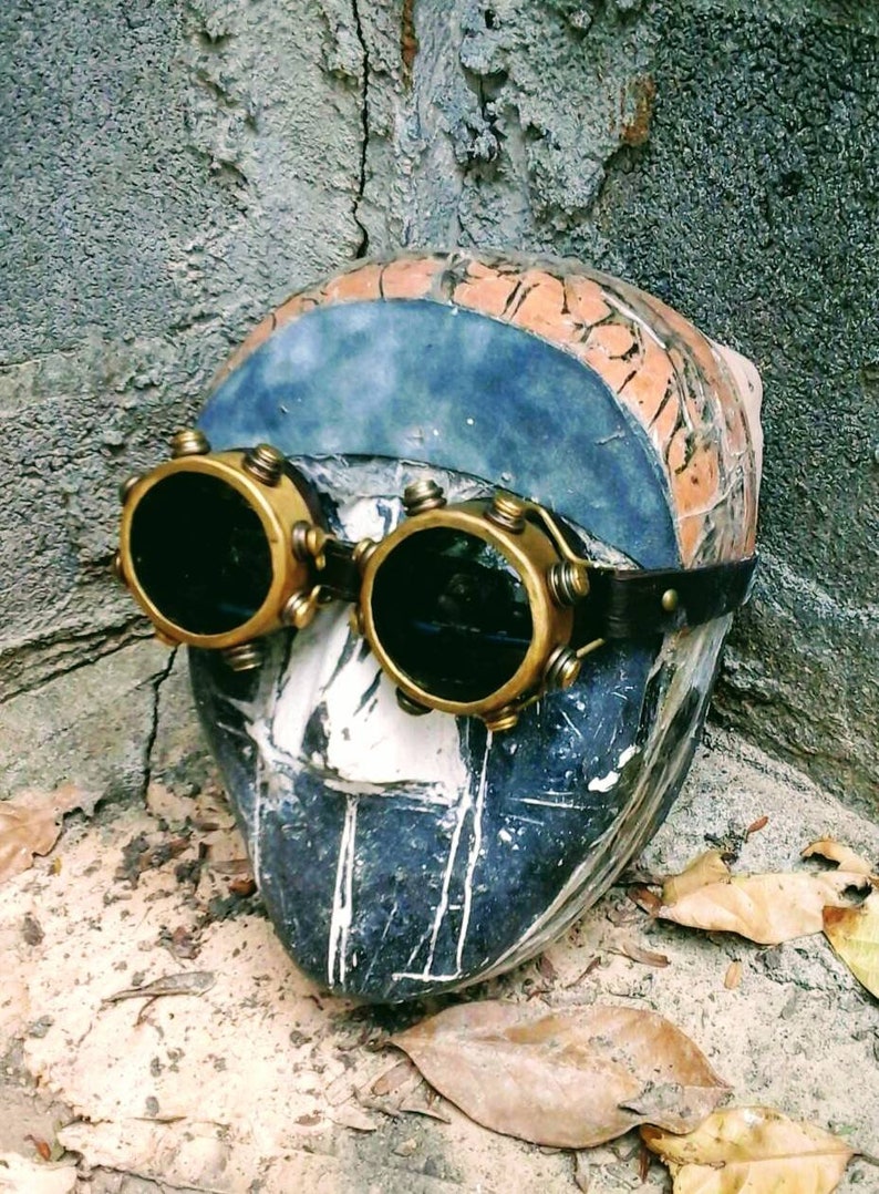 SteamPunk Goggles / Bard & Jester design / Burning Man Goggles/ Comic Con Goggles / Handmade SPGOG002 image 2