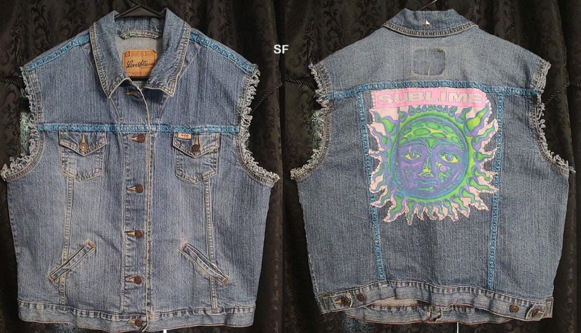 Custom/unique Denim Vest - Etsy