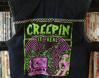 Custom/Unique Denim Creepin' It Vest