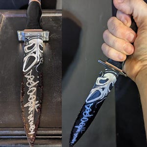 Signerad Ghostface-kniv