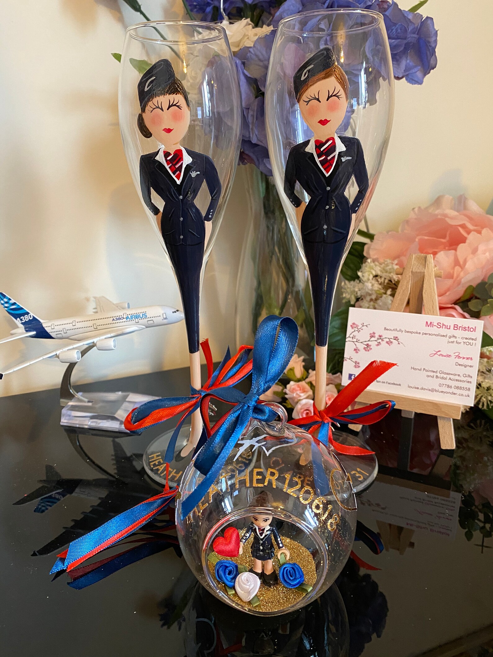 Cabin Crew Gift Glitter Bauble | Etsy