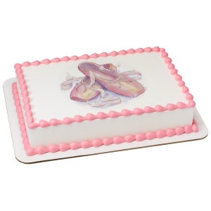 Ballet Ballerina Edible Cake or Cupcake Toppers - Choose Your Size