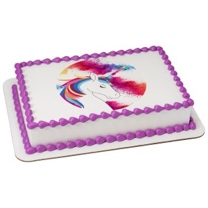 Unicorn Magic Edible Cake or Cupcake Toppers - Choose Your Size