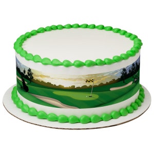 Golf Sports Edible Cake Border Decorations - Set of 3 Strips