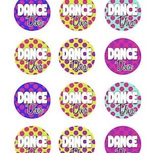 Dance Edible Cupcake Topper Decorations - Set of 12 Toppers