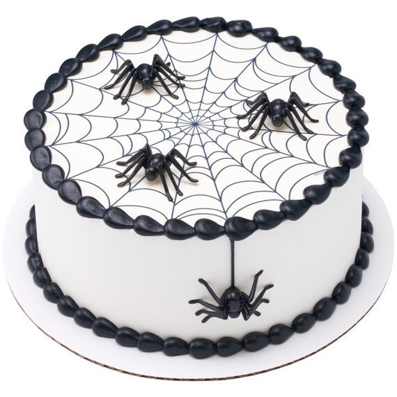 Spider Web Fibre Decoration Adult White Spider Web Fibre Decoration Adult White