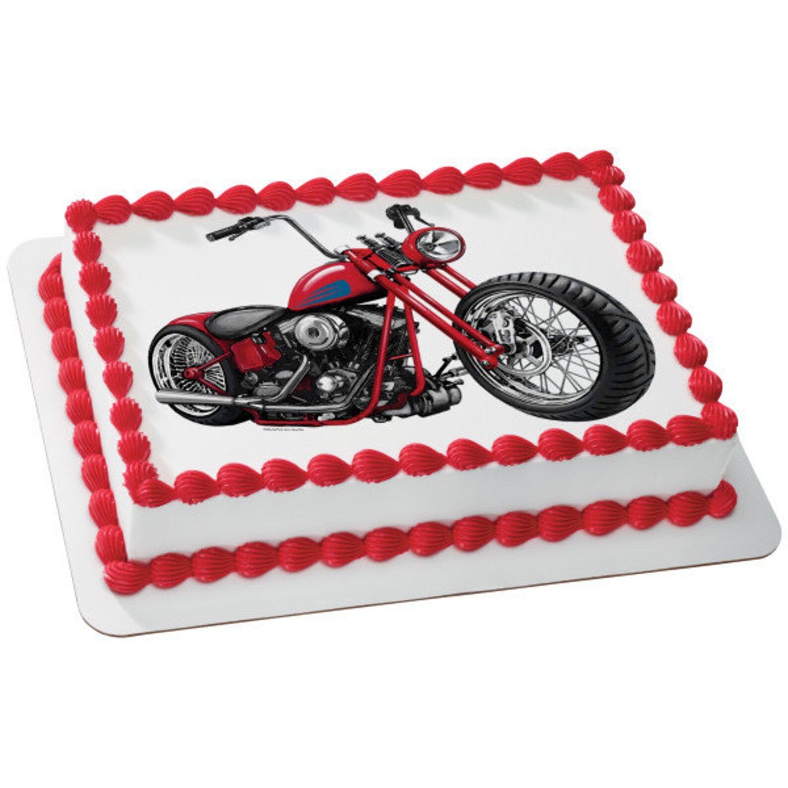 Motorcycle Party Edible Cake or Cupcake Toppers Choose Your Etsy