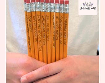 Motivierende Bleistifte für Back To School, 10er-Set Von Made By R And R