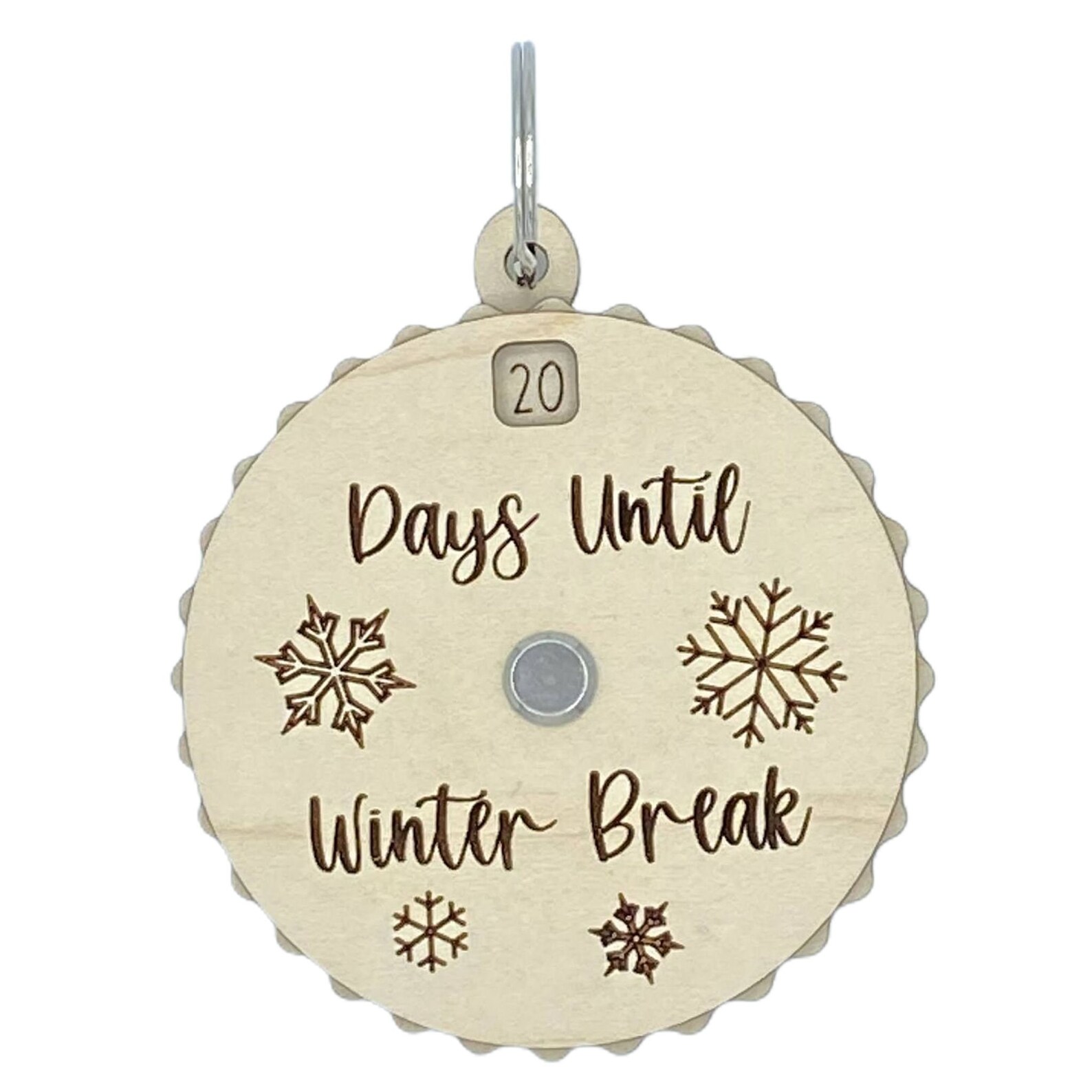 Days Until Winter Break 30 Day Countdown Spinner Etsy