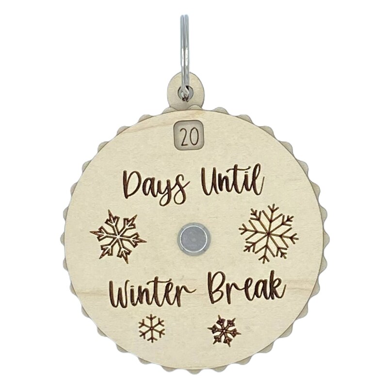 Days Until Winter Break 30 Day Countdown Spinner Etsy