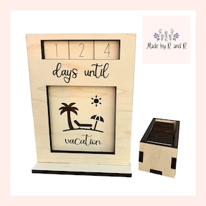 Interchangeable Wood Countdown From Made By R And R