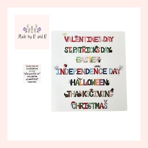 Holiday Stickers (set of 7) choose large or small from Made By R And R