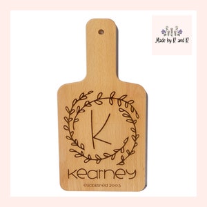 Custom Monogram Cutting Board From Made By R And R