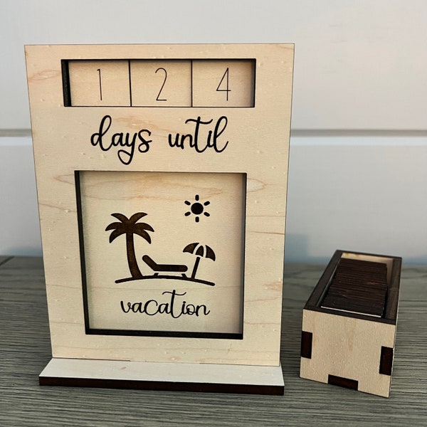 Interchangeable Wood Countdown From Made By R And R